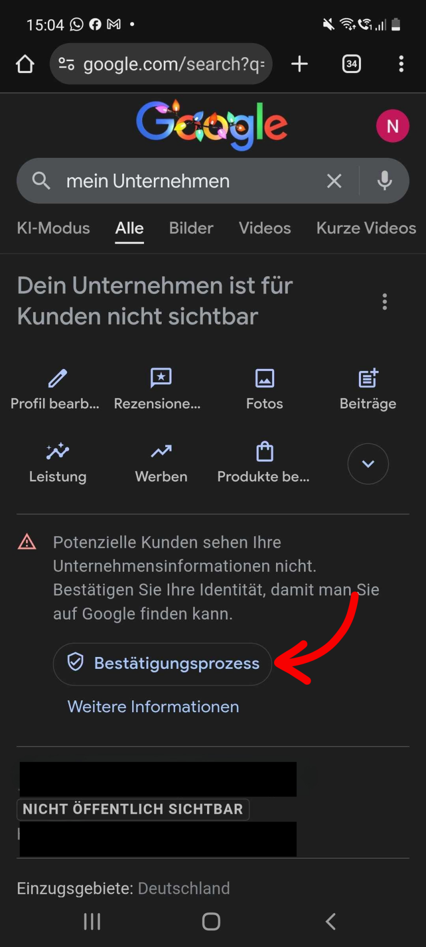 Mobile Ansicht