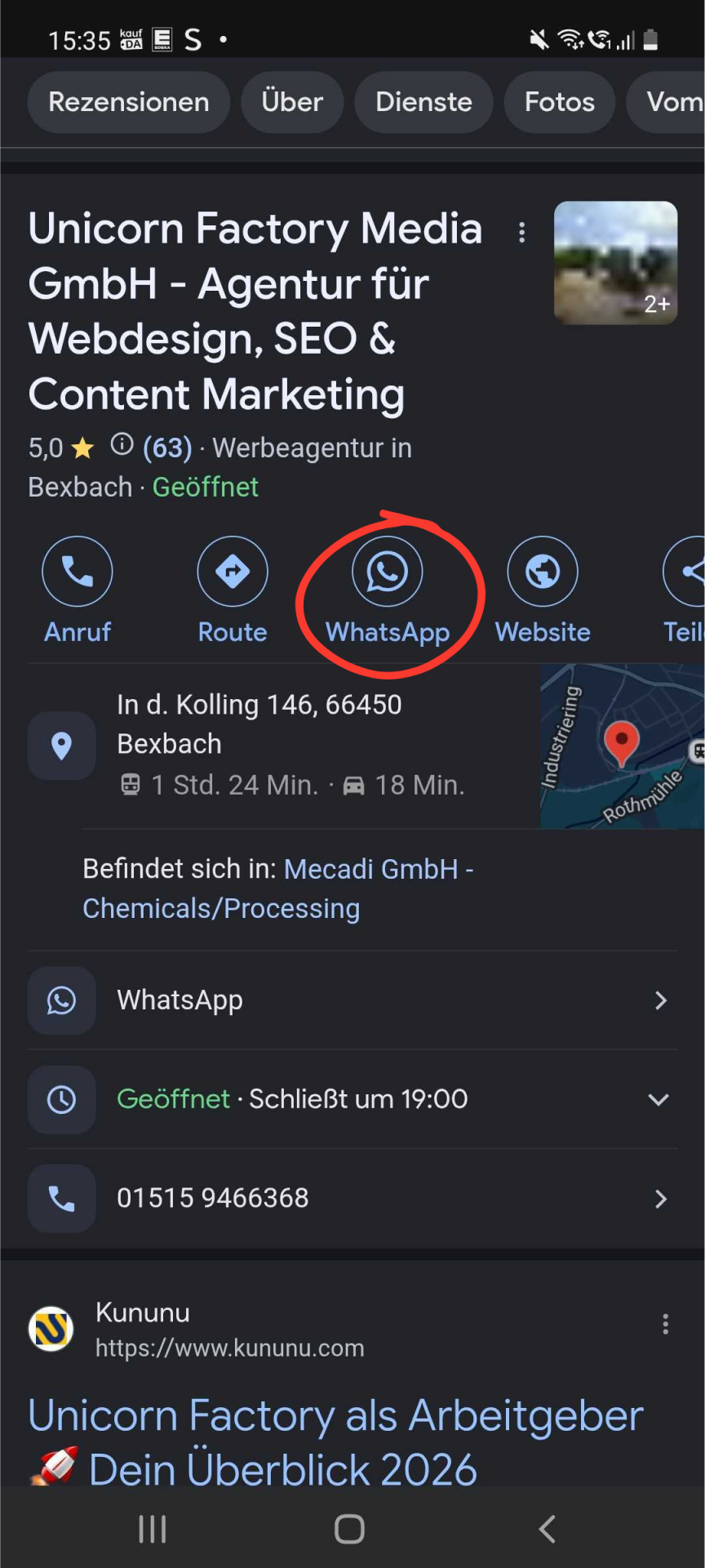 Mobile Ansicht